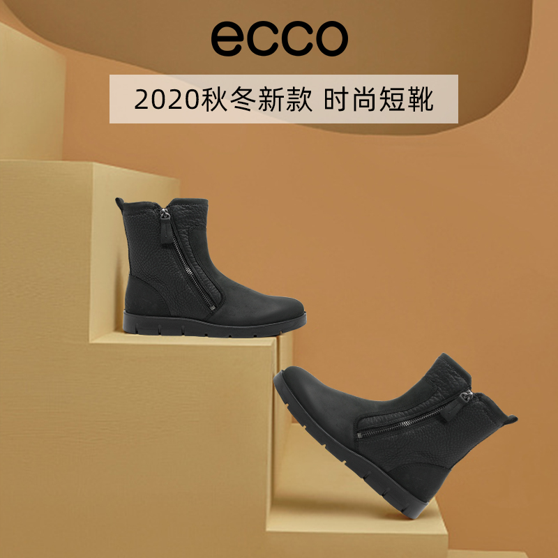 ECCO爱步女靴2023秋冬款新款保暖高帮鞋雪地靴贝拉282263海外现货