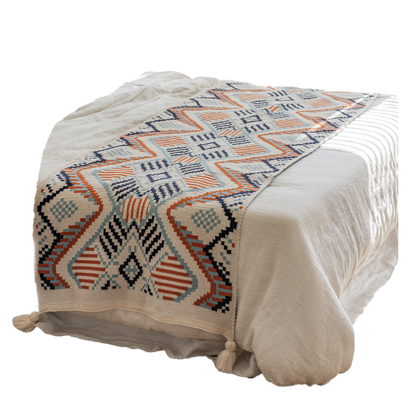 网红床尾毯民宿酒店床搭样板间盖毯针织毯午睡休闲毯小毯子北欧风,淘宝优惠券,粉丝福利购,淘宝优惠卷