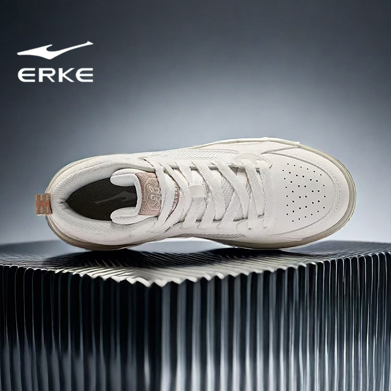 鸿星尔克男鞋冬季高帮软底板鞋男式潮流新款皮面耐磨轻便运动鞋子,淘宝优惠券,粉丝福利购,淘宝优惠卷