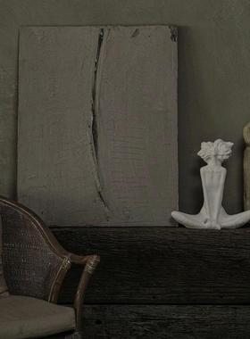 「星穹仰息」冥想女神 治愈陪伴中古氛围感客厅雕塑摆件 专利工艺