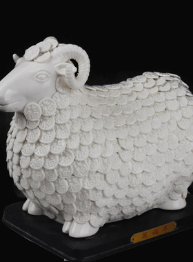 新中式风陶瓷办公室桌面装饰品