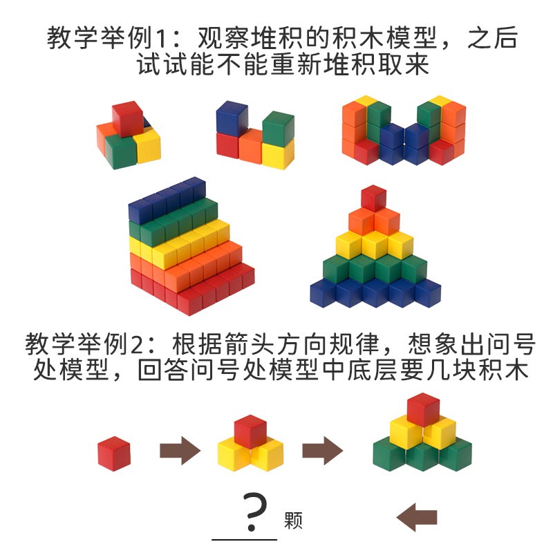 儿童立体正方体启蒙算数教具神器小学一二三年级数学思维训练玩具-图3