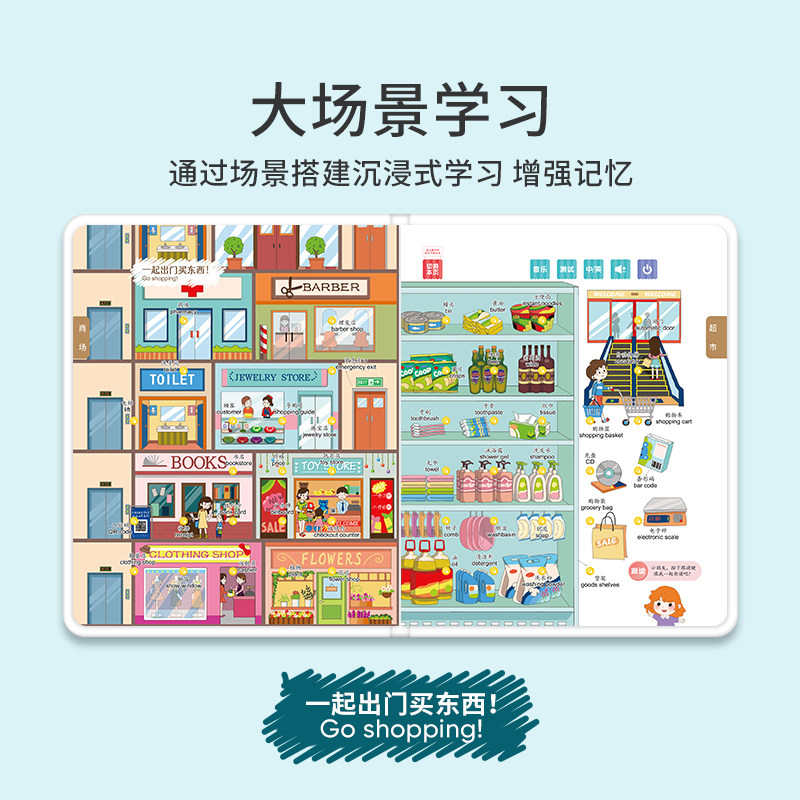乐乐鱼会说话的认知小百科点读书幼儿童早教有声挂图启蒙认知玩具,淘宝优惠券,粉丝福利购,淘宝优惠卷