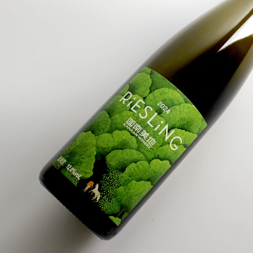 【模范雷司令】宁夏葡萄酒 迦南美地雷司令干白葡萄酒 750ml 2024 - 图1