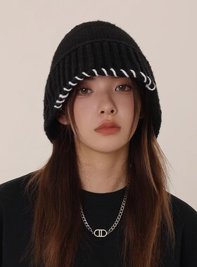 CoorKeva毛线帽子串线针织帽女