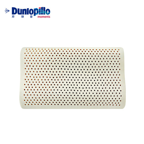 DUNLOPILLO/邓禄普夏季冰凉感乳胶枕护颈枕单人枕头天然橡胶枕芯 - 图0