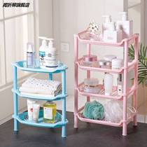 Suitable for kitchen bathrooms Mini shelve shelf Contained Finishing Racks Plastic Corner Multilayer Landing