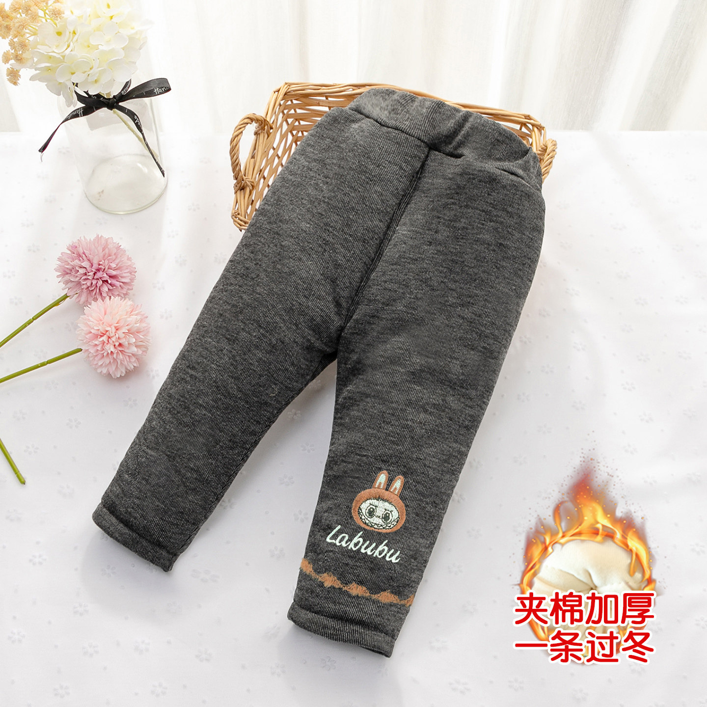 女童加厚棉裤秋冬款儿童保暖一条过冬裤子小女孩宝宝夹棉打底裤潮,淘宝优惠券,粉丝福利购,淘宝优惠卷