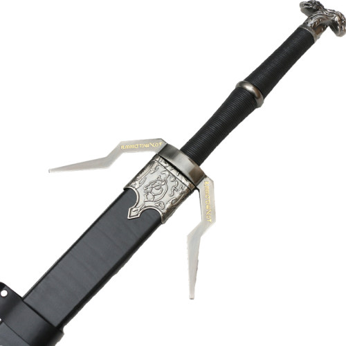 巫师3狂猎白狼钢剑猎魔人杰洛特西洋剑cos游戏武器影视道具未开刃 - 图3