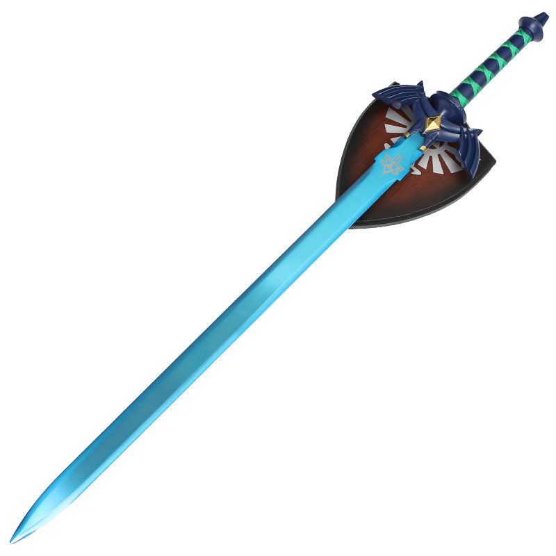 塞尔达荒野之息林克cos大师之剑驱魔剑天空剑金属武器道具未开刃_虎窝淘