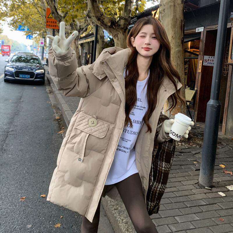 新款鹅绒服女2024冬季中长款加厚超好看羽绒服小个子高端正品外套