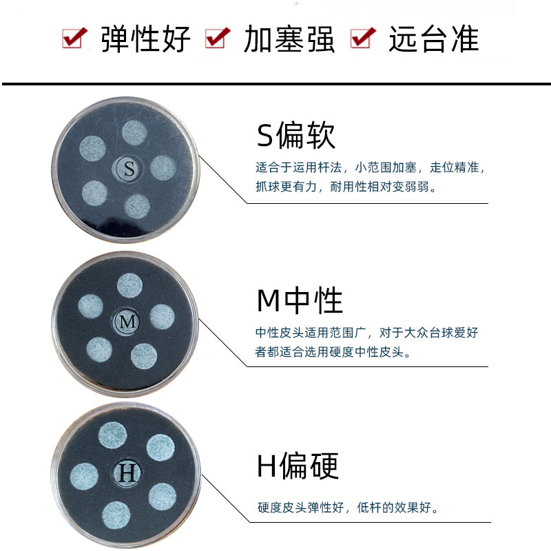 lp第三代皮头二代斯诺克台球杆小头皮头中式八球杆单层专业枪头 - 图2