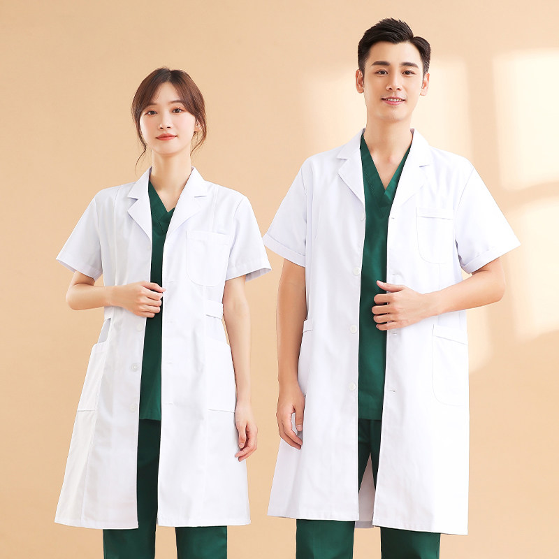 长袖大衣化学实验室美容院白大褂 埃玛顿医护制服