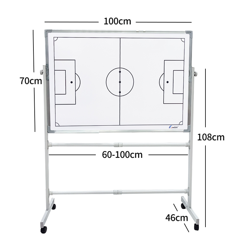 支架式双面足球战术板11人制磁吸棋子教练训练可写擦指导示教白板 - 图0