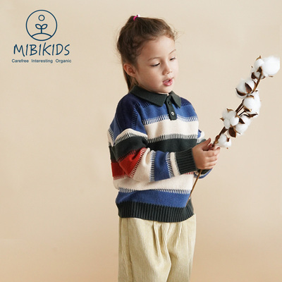 A类品质！儿童毛衣保暖翻领羊毛衫