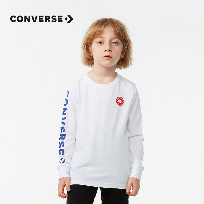 converse童装男童圆领纯棉儿童t恤 converse永兴东润T恤