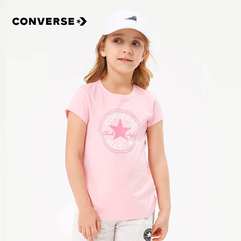converse童装夏季女童大小童t恤 converse永兴东润T恤