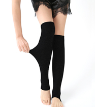 Summer pure cotton socks jacket Womens thin air conditioning room anti-cold kneecap men warm and old chill legs over knee stockings