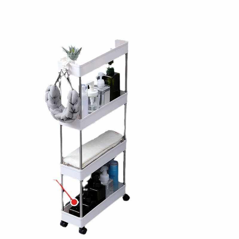 可移动厨房夹缝置物架落地多层卫生间浴室小推车冰箱侧缝隙收纳架,淘宝优惠券,粉丝福利购,淘宝优惠卷