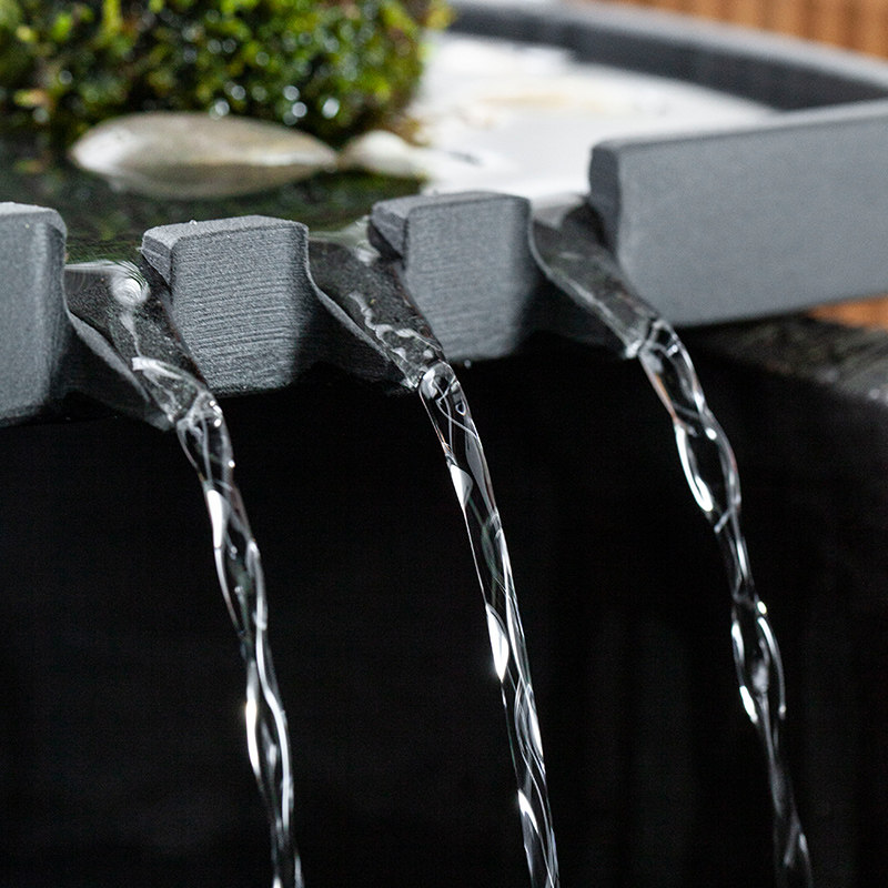 简约中式长方形小水池鱼池古法水缸瀑布造景流水鱼缸摆件循环水盘,淘宝优惠券,粉丝福利购,淘宝优惠卷