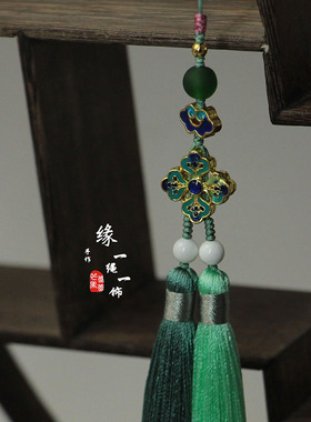 清浅中国古风旗袍汉服祥云双流苏