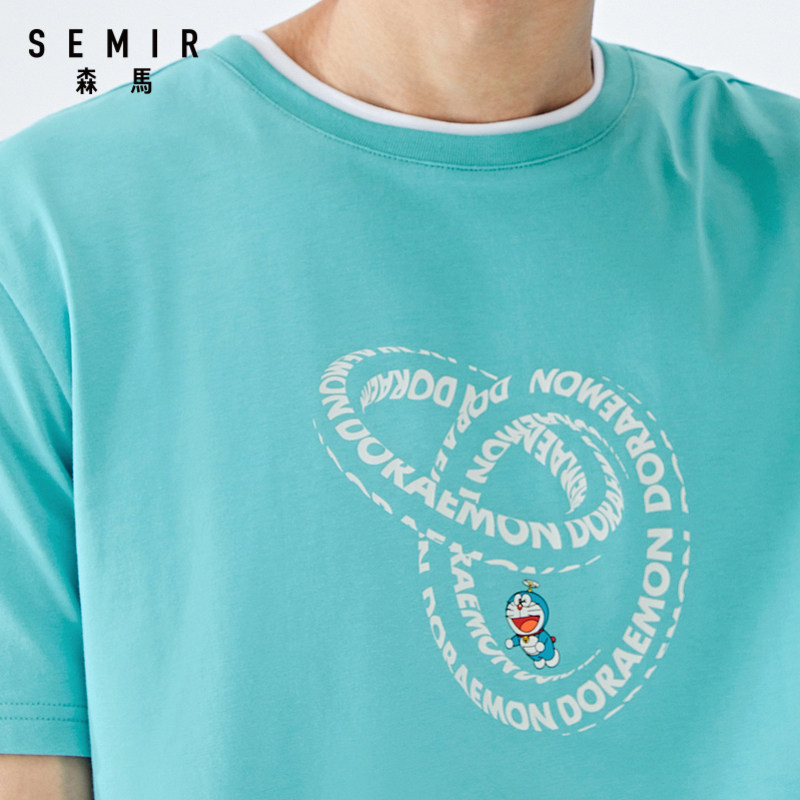 【哆啦a梦系列】森马短袖男2020 t恤 森马outlets店T恤