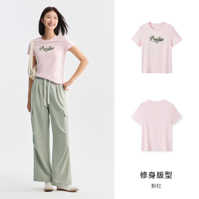 【情侣T恤合辑C】森马短袖T恤男女新款黑色上衣夏宽松