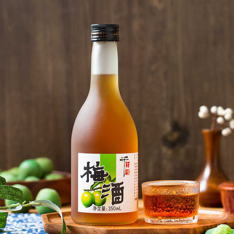 日式梅子酒千贺寿梅酒350ml×4瓶千贺寿低度果酒日式梅子酒青梅酒 - 图0