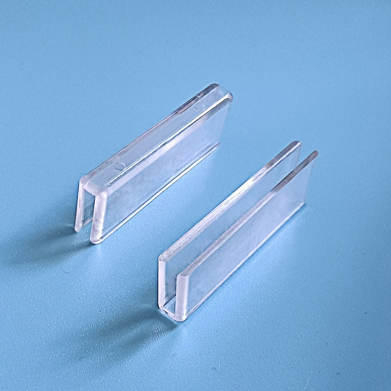 亚克力板固定卡扣配件隔板加厚护角十字玻璃透明鱼缸隔断塑料直角 - 图2
