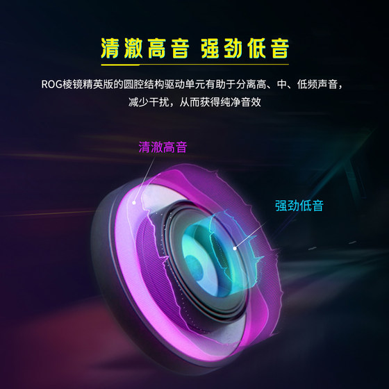 ROG棱镜 精英版头戴式耳机有线电竞游戏白色电脑耳麦棱镜S标准版