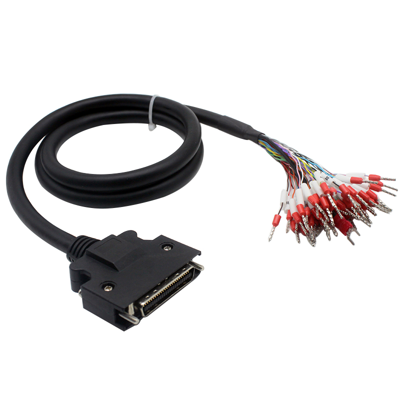 DV0P4360松下伺服A6A4A5驱动器X4接头 I/O信号电缆 50芯PLC控制线