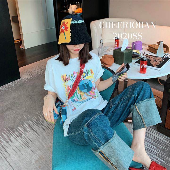 chee 2020春夏新款趣味涂鸦t恤 椛为伊人醉000T恤