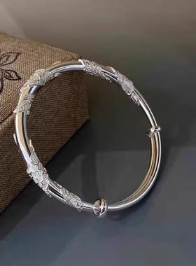 繁花似锦花丝推拉手镯送女友