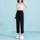 ຂະຫນາດຂະຫນາດໃຫຍ່ ice silk pants women's straight pants fat mm mom pants