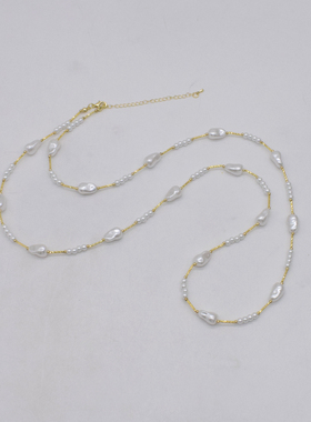 时尚珍珠女式不规则项链