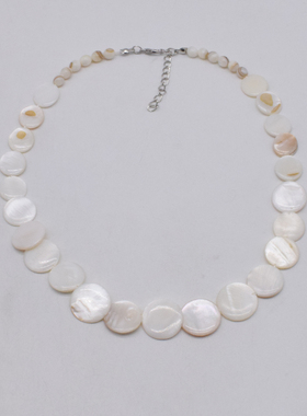 圆片女式不规则项链耳环