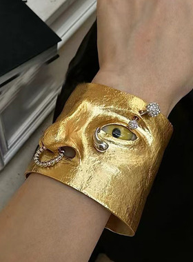 欧美风人脸五官立体鼻子眼睛手镯