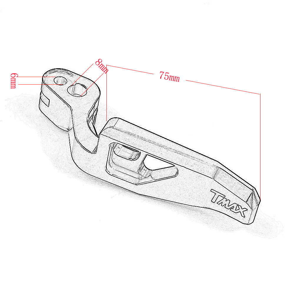适用雅马哈摩托车手刹配件TMAX530TMAX500手刹拉杆驻车刹把-图1