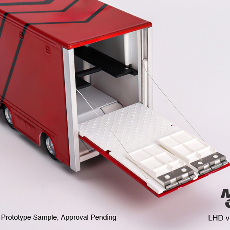 minigt车模1:64奔驰运输厢货车阿迪王合金车模仿真汽车模型收藏-图3