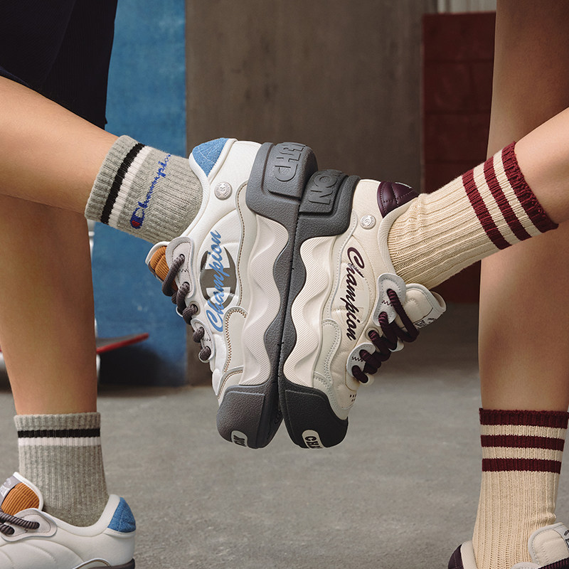 【丁禹兮同款】Champion冠军板鞋25秋冬新款低糖面包鞋女休闲鞋男,淘宝优惠券,粉丝福利购,淘宝优惠卷