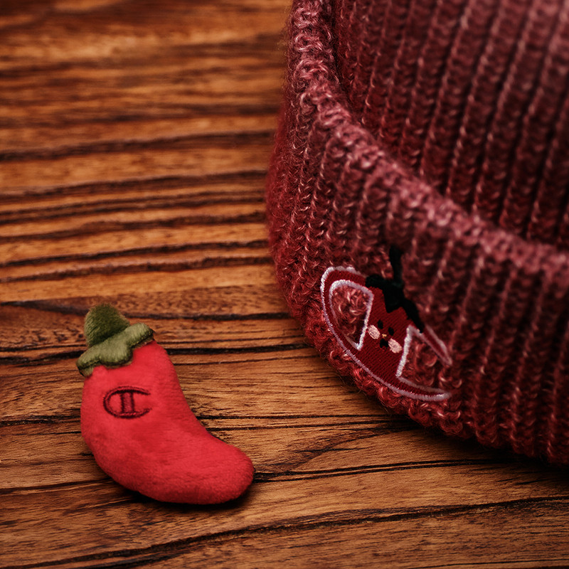 Champion冠军针织帽25秋冬新款暖暖舒芙蕾女红色毛线帽男运动冷帽,淘宝优惠券,粉丝福利购,淘宝优惠卷