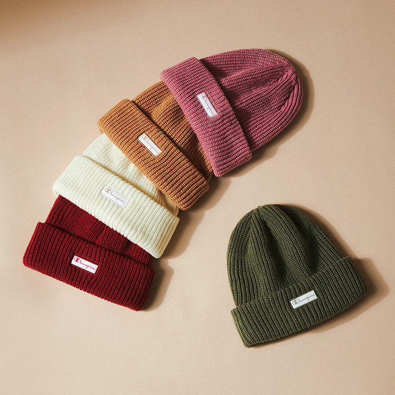 Champion冠军红色针织帽情侣冷帽25秋冬新款潮牌休闲女款运动帽男,淘宝优惠券,粉丝福利购,淘宝优惠卷