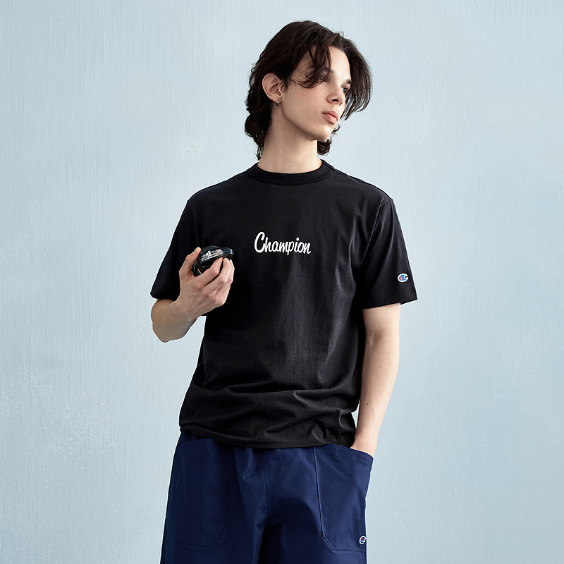 Champion冠军短袖男2026夏季新款T恤印花潮牌休闲风美式复古风女