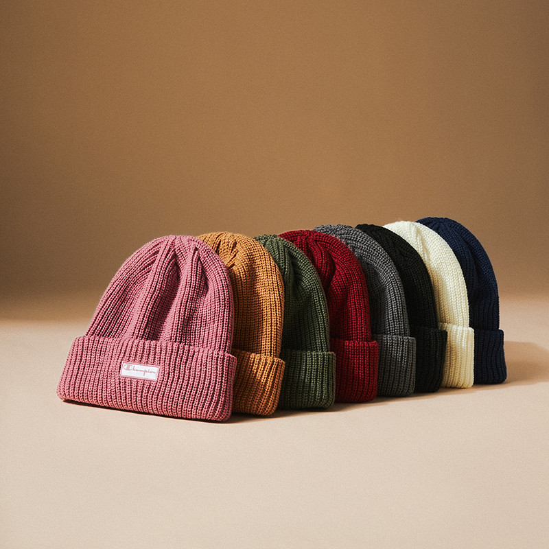 Champion冠军红色针织帽情侣冷帽25秋冬新款潮牌休闲女款运动帽男,淘宝优惠券,粉丝福利购,淘宝优惠卷