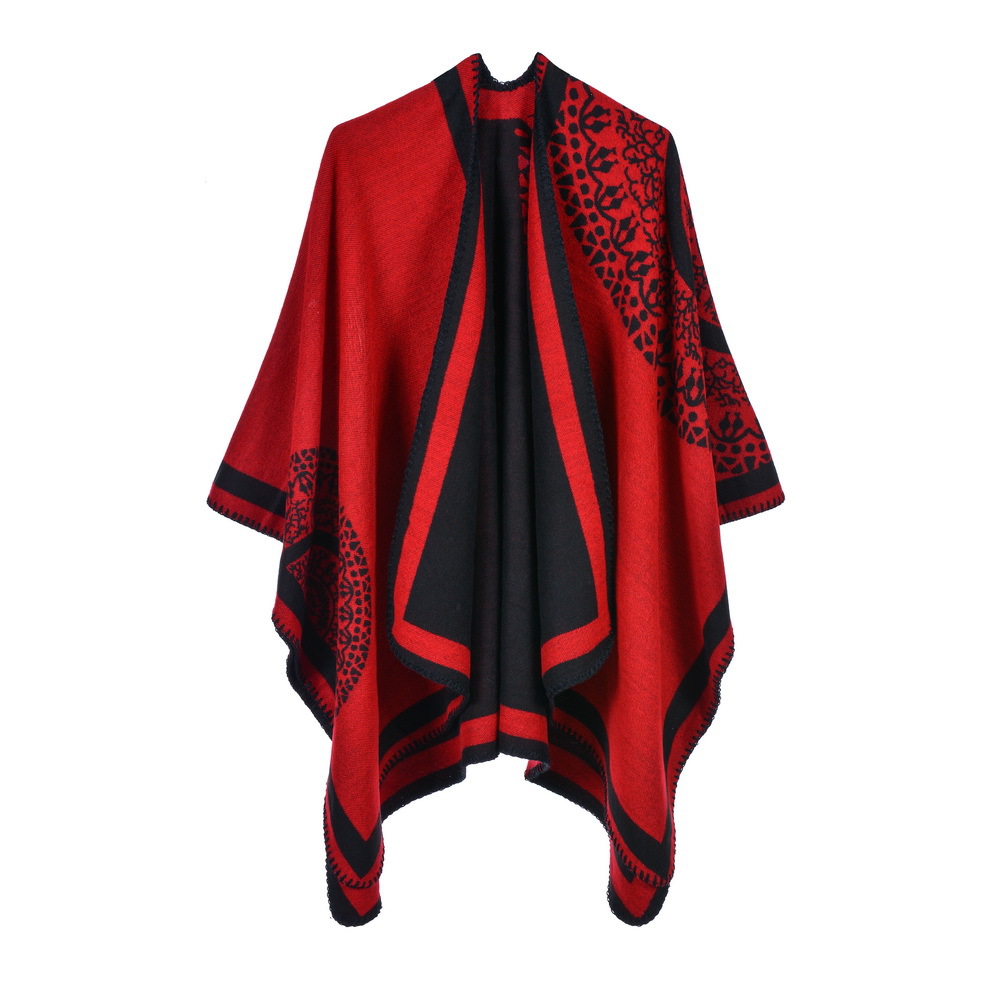 big-name scarf women's shawl dual-purpose shawl cloak - 图3