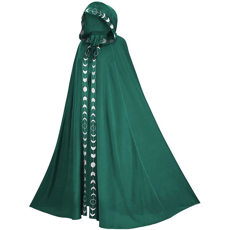 hooded cloak medieval renaissance dress Halloween costumes - 图3