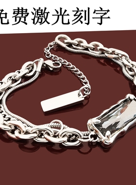 自律钛钢手链2022年新款潮男手饰