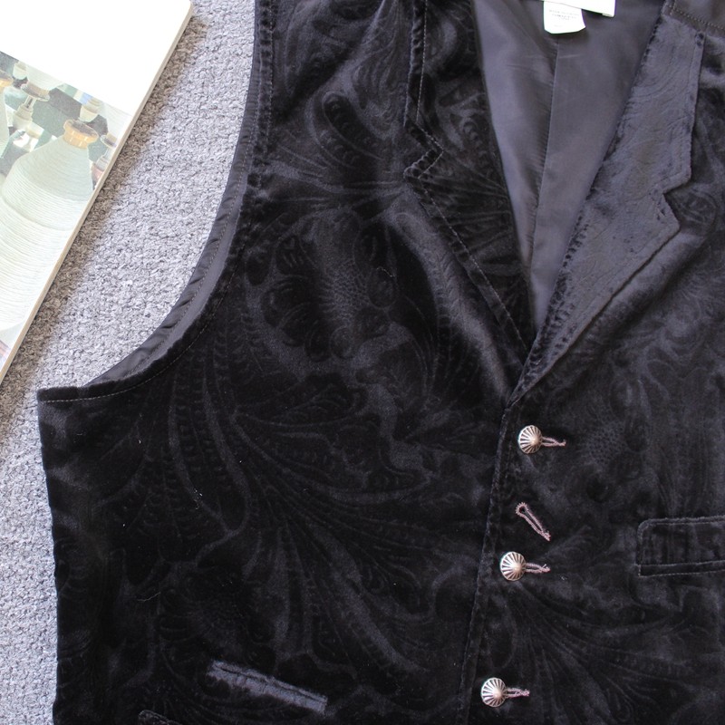 乐福佬仁  双啊  复古花纹 男女同款 马甲  D16  we shi today,淘宝优惠券,粉丝福利购,淘宝优惠卷