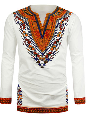 African men's shirt tops非洲男装民族风印花T恤上衣衬衫