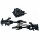 Front four-wheel drive toothed ball cage drive shaft horn flange